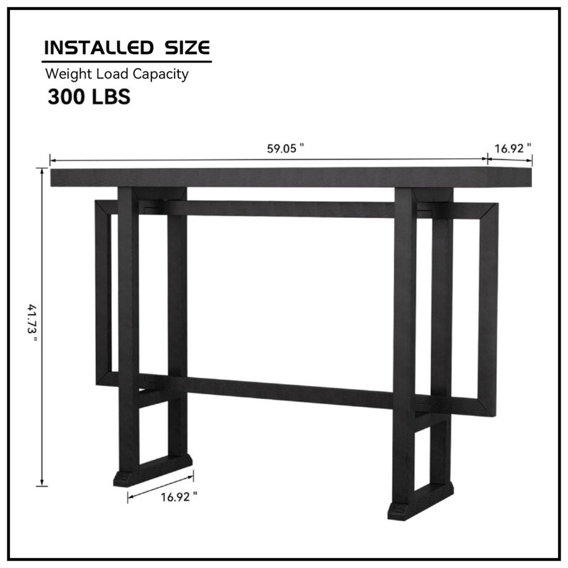 42.13" MDF Counter Height Dining Table