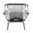Contemporary Club Seating With Robust Metal Framework And Water- Cushions Stylish Lounge Chair Stable Construction Upholstery