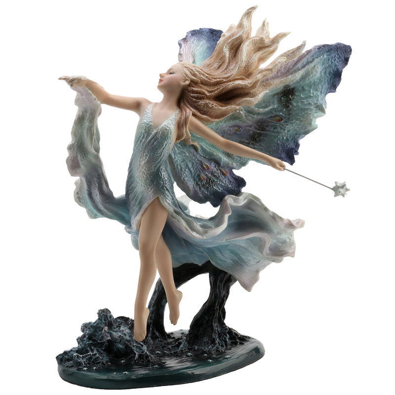 9,65 Figurine poly résine multicolore