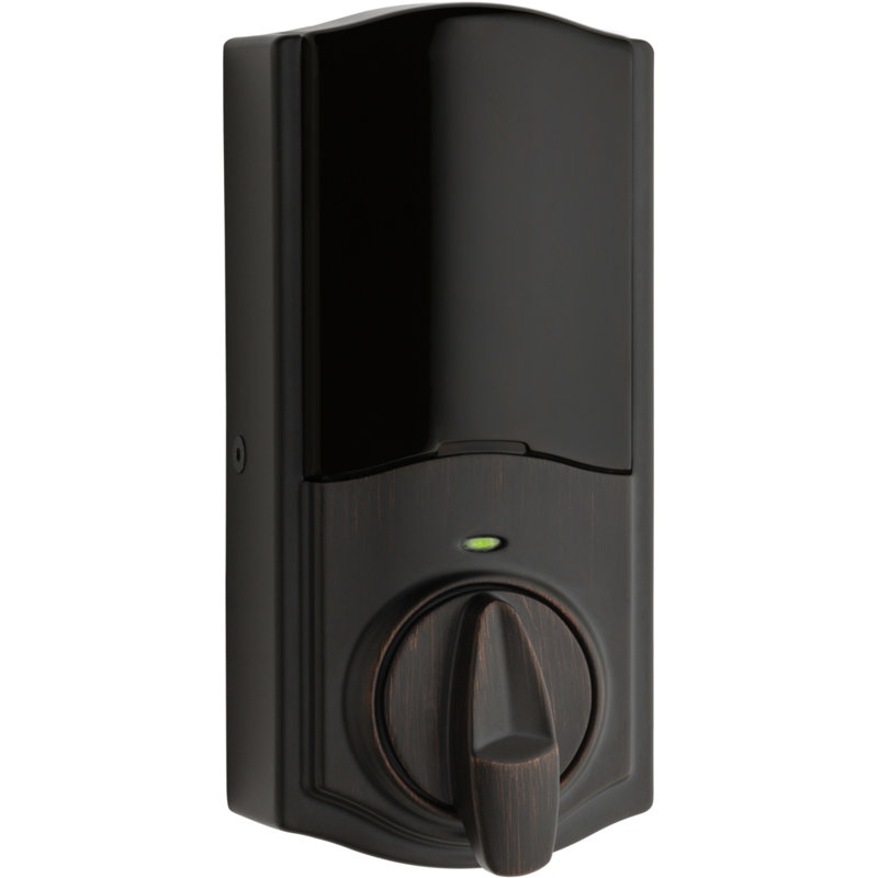 Convert Single Cylinder Smart Deadbolt with Bluetooth Capability, Venetian Bronze