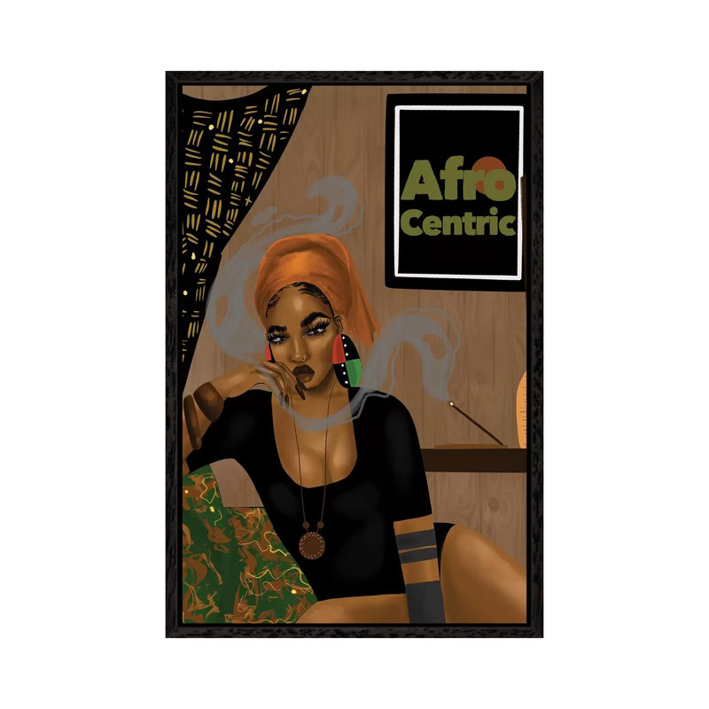 A Vibe by Zola - Print on Canvas, 101.6cm H x 66.04cm W x 3.81cm D, Black Framed