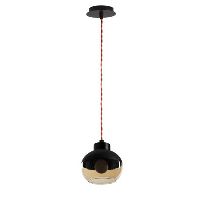 Luminaire suspendu sphère 1 lumière Liesl