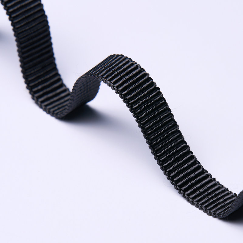 Narrow Faille Tape, Black