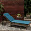 Coussin de chaise longue bleu, pour espaces de vie extérieurs, tissu imperméable, 79,71 po x 23,1 1,49 po, 4,47 lb