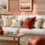 Ensemble de 4 coussins décoratifs en velours, couleurs contrastantes-114187991-114187994