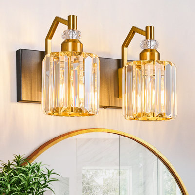 Modern Wall Sconces Indoor Wall Lamp Crystal Wall Light Wall Mounted Room Sconce Bathroom Vanity Light Fixtures