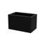 Grand pot de fleurs rectangulaire en métal noir l 16 po x H 10 po Bliss-1152690317
