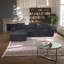 Canapé modulaire en forme de L 111,2 "avec disposition réglable - canapé 4 places avec coussins moelleux, tissu doux Mélange, gris ou noir-864846906