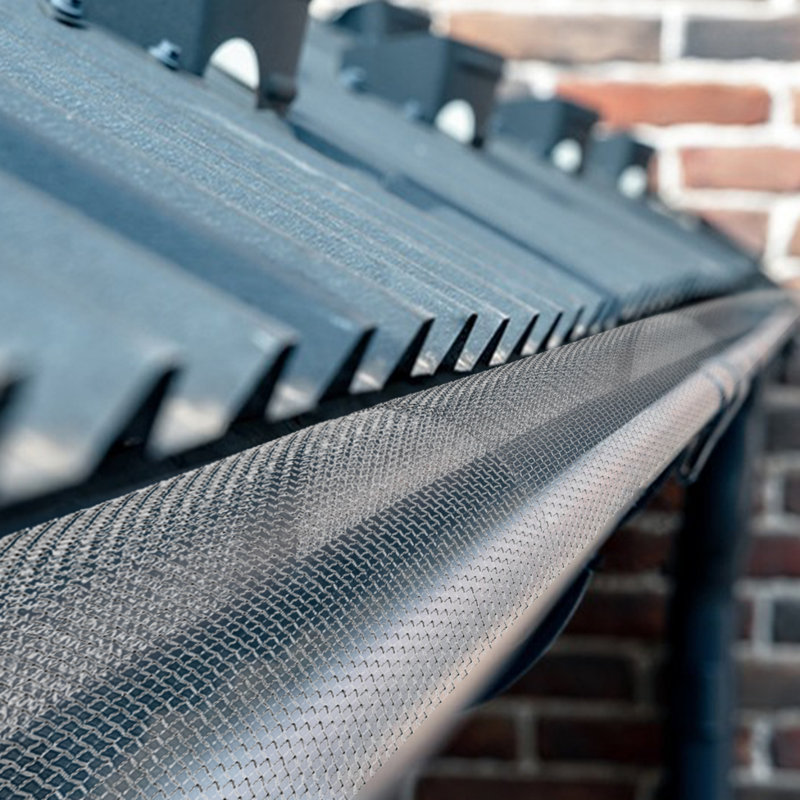 5"D Gutter Guard Mesh, Aluminum Gutter Guard, Aluminum Gutter Guard with Gloves 