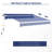 Retractable Awning, Patio Awnings, Sunshade Shelter W/ Manual Crank Handle, UV & Water-Resistant Fabric And Aluminum Frame For Deck, Balcony, Yard-112604864-112604868