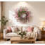 24 po Artificiel Boho Pampas Herbe verdure Feuillage grappe de fleurs sauvages Porte d'entrée Couronne de mariage Weclome Decor