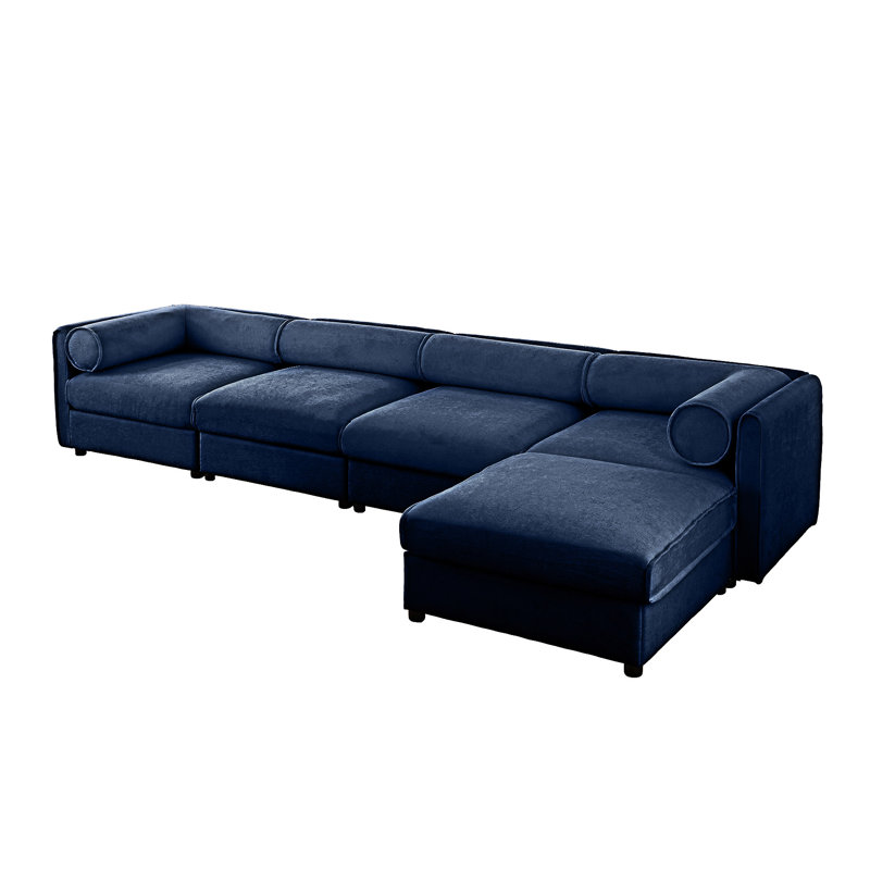 Latitude Run® Modular Sectional Sofa With Storage And Ottoman - Wayfair ...