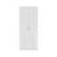 Brendle 2 Door Wardrobe - High Gloss Front, Soft Close Doors, Polished Metal Handles-39703055