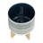 Haberman Stoneware and Ceramic Planters with Bamboo Stands, Decorative Plant Holders, Set of 2-1023782272-1024901025-980794184