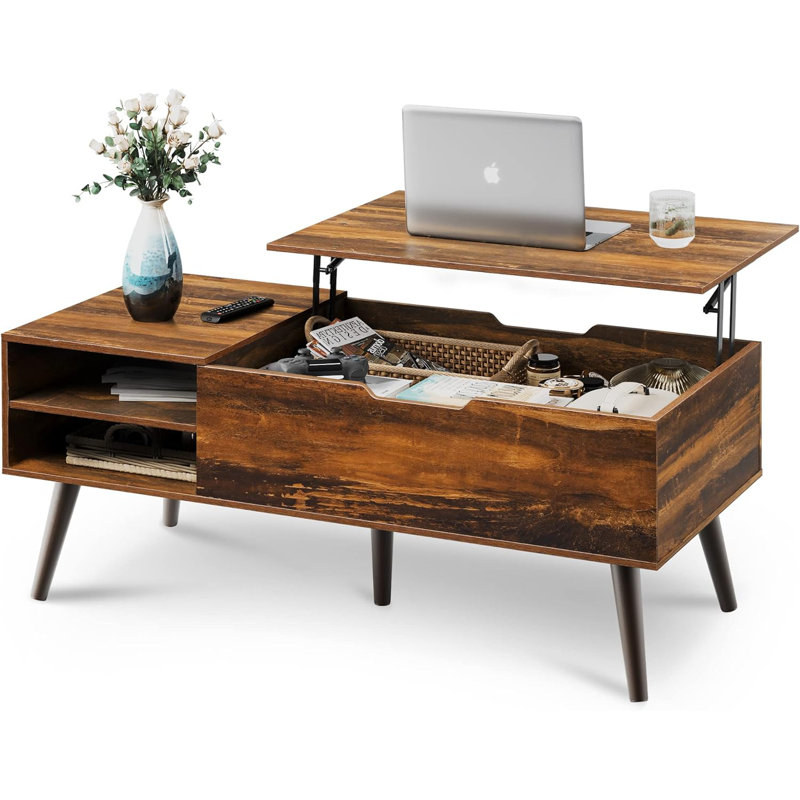 Coffee Table with Storage, Lift Top Coffee Table for Living Room, 48' W Large Coffee Table