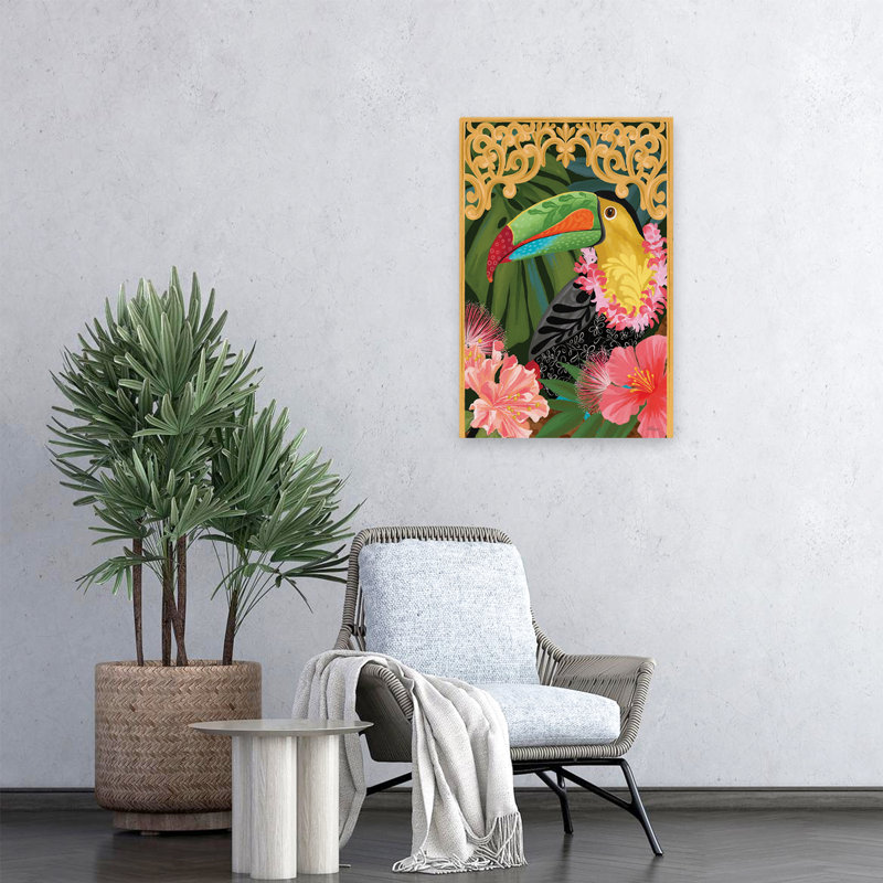 Toucan tropical - oiseau tropical toucan, H 24 po x l 16 po