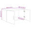 Wall Cabinet Wall-mounted Engineered wood Storage Cabinet Modern Shelving