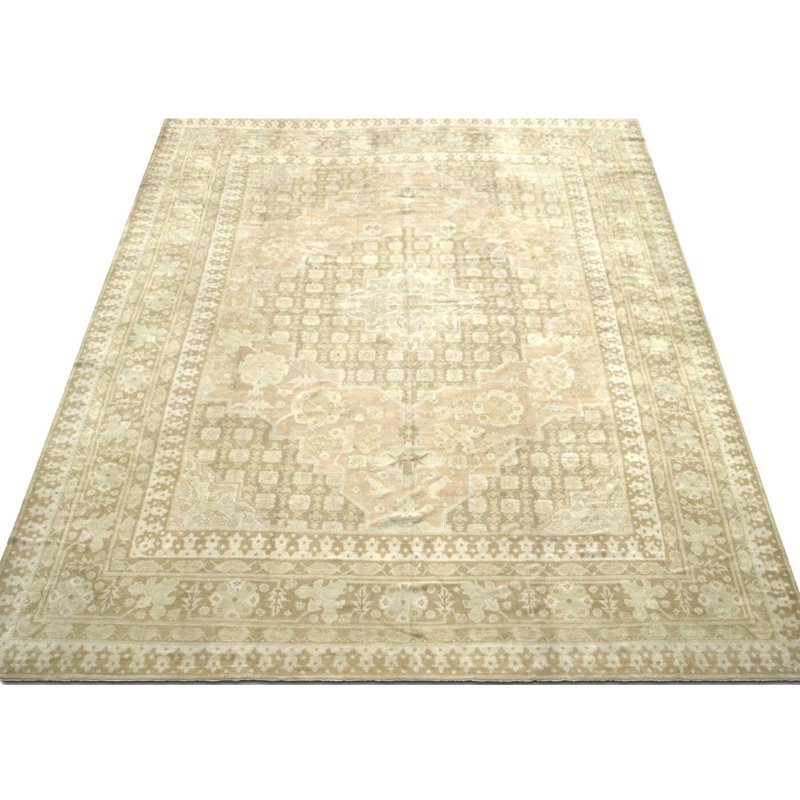 OverSize One-of-a-Kind 12'3" X 15'7" 1960s Wool Area Rug in