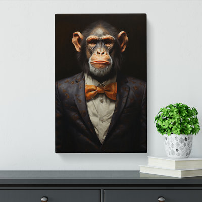 Monkey In A Suit Painting No.4 - No Frame Print