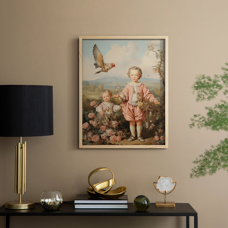«Religious Series CDxxviii», reproduction encadrée - bois massif, Naturel, H 11 po x l 9 po