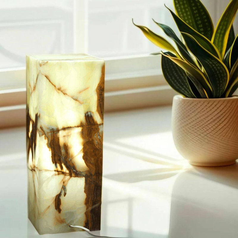 Rusted Woodland Onyx Lamp