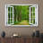 «Window View Trail Path Spring Spring Green Tree Forest Nature Scenic Landscape» sur toile-98448926