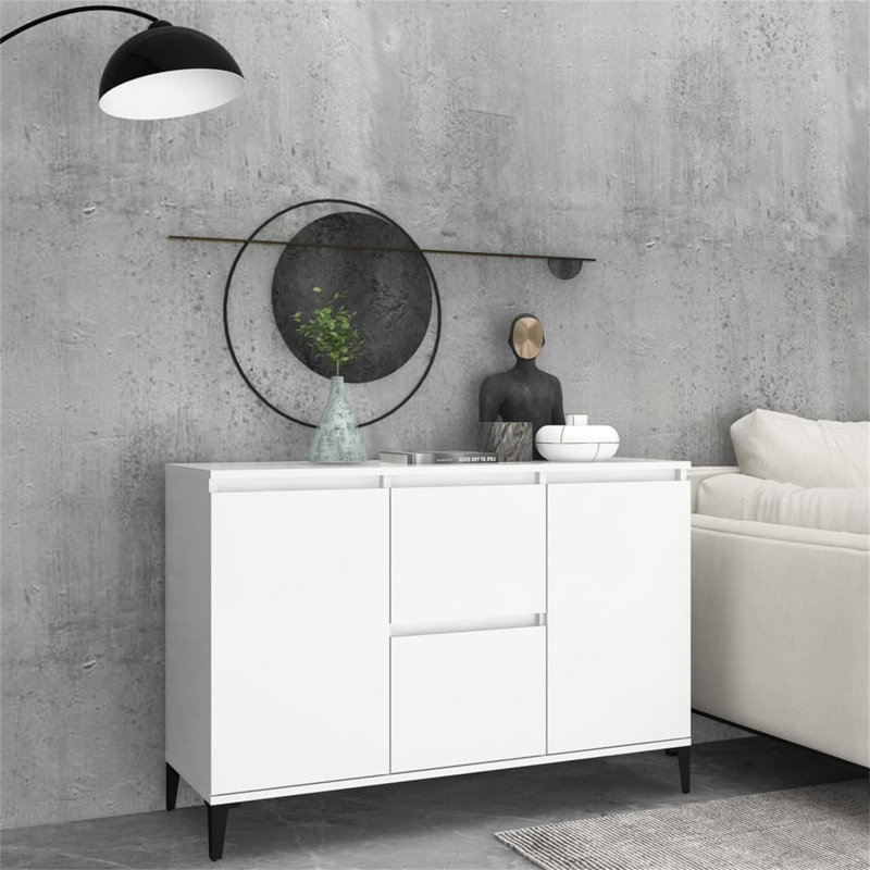 Wall Shelf 102x30x29 cm Engineered Wood, White
