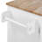 Spacious Kitchen Island With Internal Rack - 3 Drawer, 2 Slide-Out Shelf, Rack, White, Rubber Wood, 43"D For Efficiency Carts Cabinet Shelf Drawers, Shelves, Wood Top, Space Saving Design, 50"W -1471293681