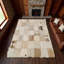 Tapis en cuir de chèvre naturel, tapis en cuir de chèvre véritable, tapis multicolore beige et blanc_4 x 6 pi-1125757897