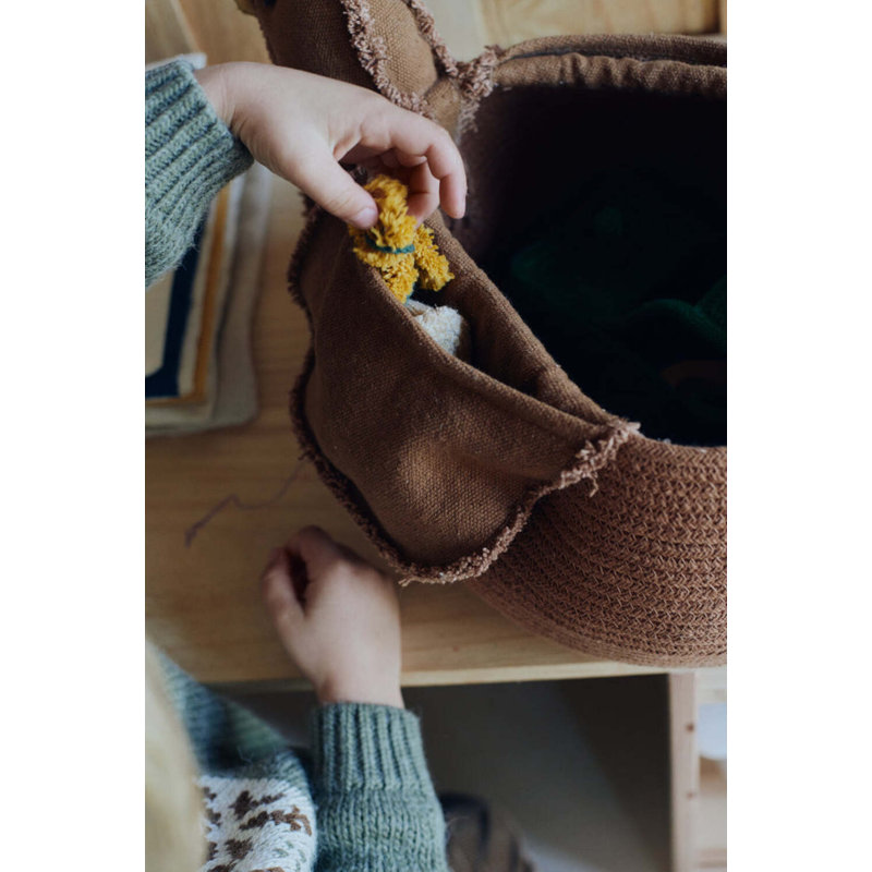 Growing Up On A Farm Handmade Fabric Decorative Basket Set