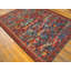 Unusual Tribal Abstract Antique Caucasian Soumak Small Light Blue Flat Weave Rug