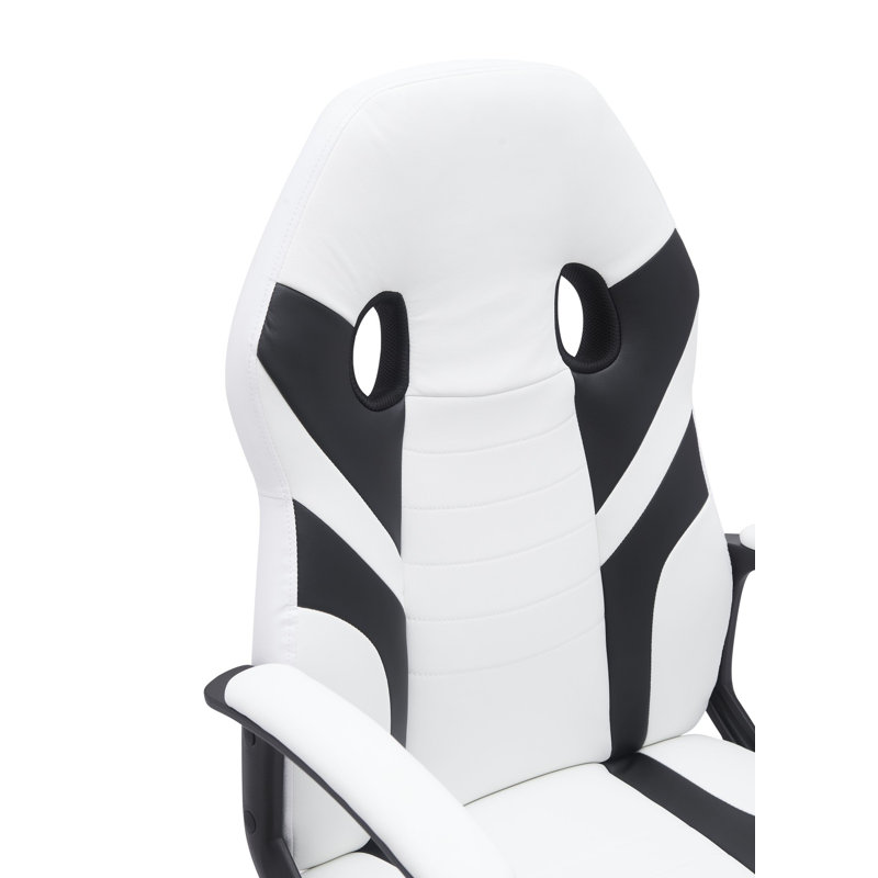 Fauteuil de jeu Zenith, blanc / noir