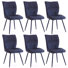 Chenille Upholstered Dining Chairs Metal Frame Side Chairs With Backrest For Kitchen Dining Room