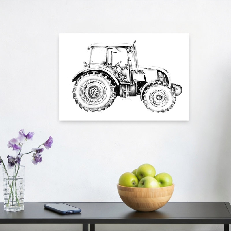 Reproduction d'art mural moderne, paysage industriel abstrait, paysage, nature, H 12 po x l 18 po