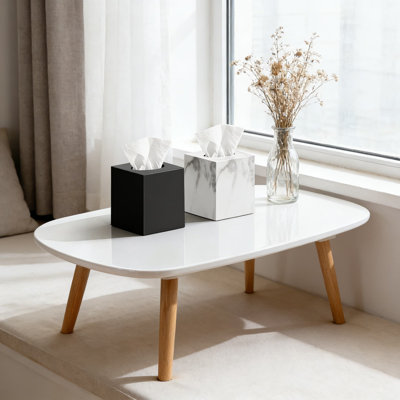 Ensemble de 2 boîtes à mouchoirs en acrylique en acrylique, porte-mouchoirs carrés modernes et distributeur pour organisateur de salle de bain, de bureau, de chambre à coucher et de bureau