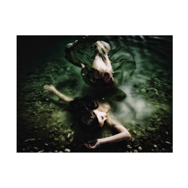 Erkan Camlilar Mermaid Canvas Art, H 14 po x l 19 po