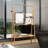 Bamboo Ladder Towel Rack With Storage Shelf