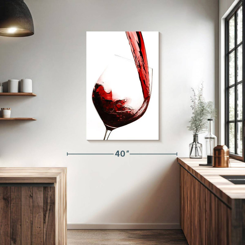 Yarlin Red Wine Flow, 39" H x 26" W