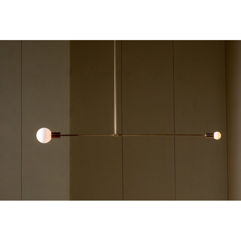 Luminaire suspendu simple à 2 lumières Xalia