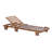 78.8'' Outdoor Patio Chaise Lounge Chair, Acacia Wood Adjustable Recliner With Headrest And Retractable Side Tray,  For Terrace, Poolside, Garden, And Beach-954405533