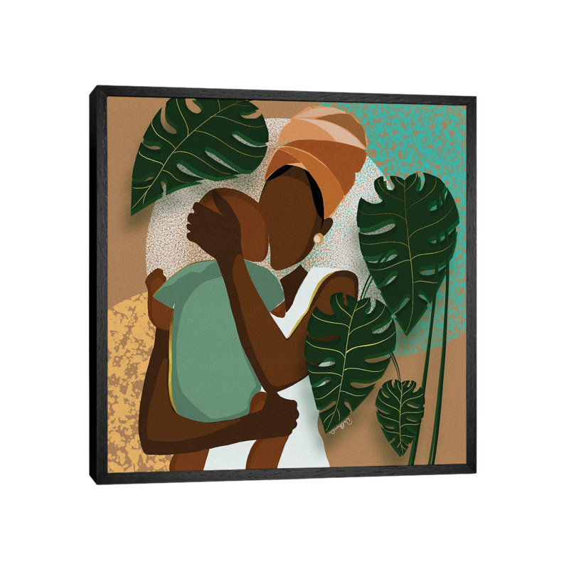 A Mother’s Love 1 Piece Wall Art on Canvas, 66.04 cm H x 66.04 cm W, Black Framed