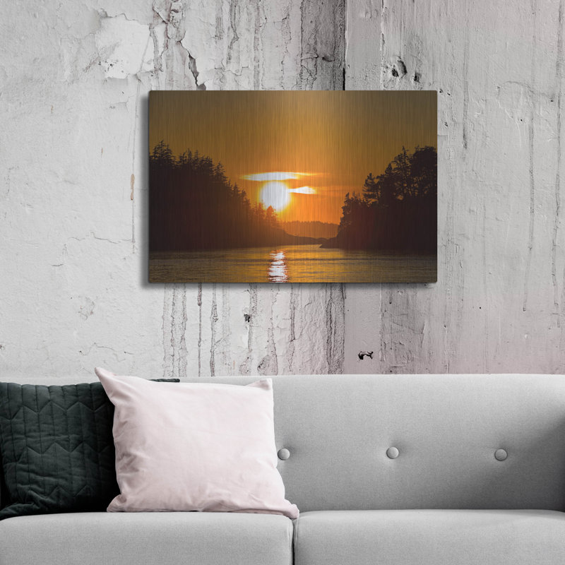  «Sunlit Passage» par Chuck Burdick, art mural en métal, 36 po x 24 po, H 24 po x l 36 po
