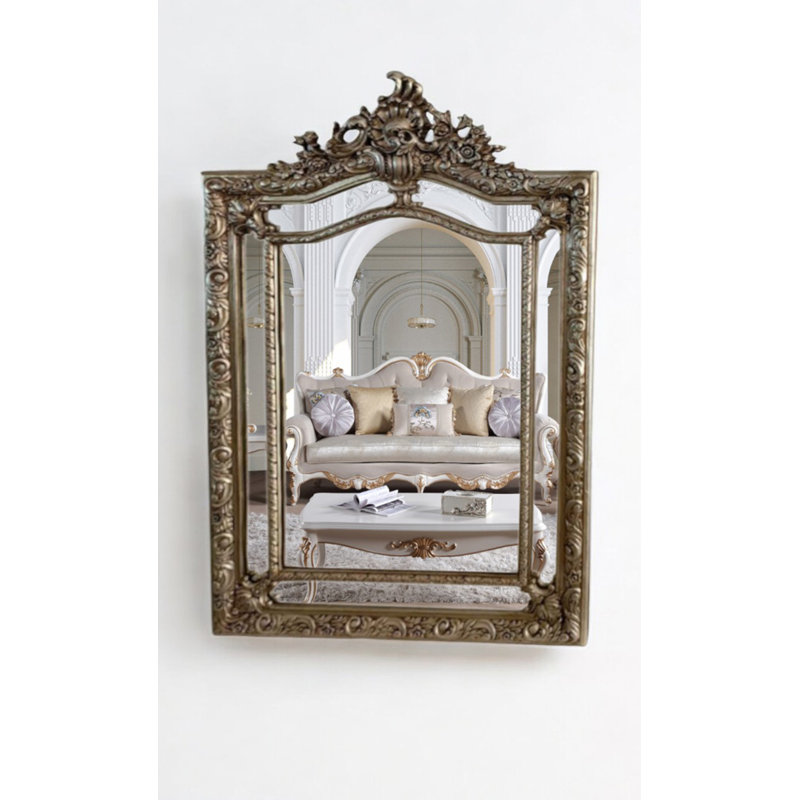 Miroir d'appoint mural Daylan, Argent