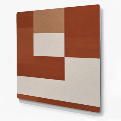 Minimalisme 59, art mural en métal brun