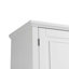 Bathroom Storage Cabinet with Doors and Drawer, Multiple Storage Space, Adjustable Shelf, White-1990592369