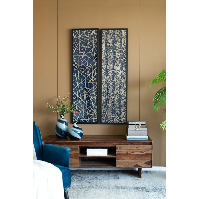 Rectangular Rice Paper Shadow Box Wall Art