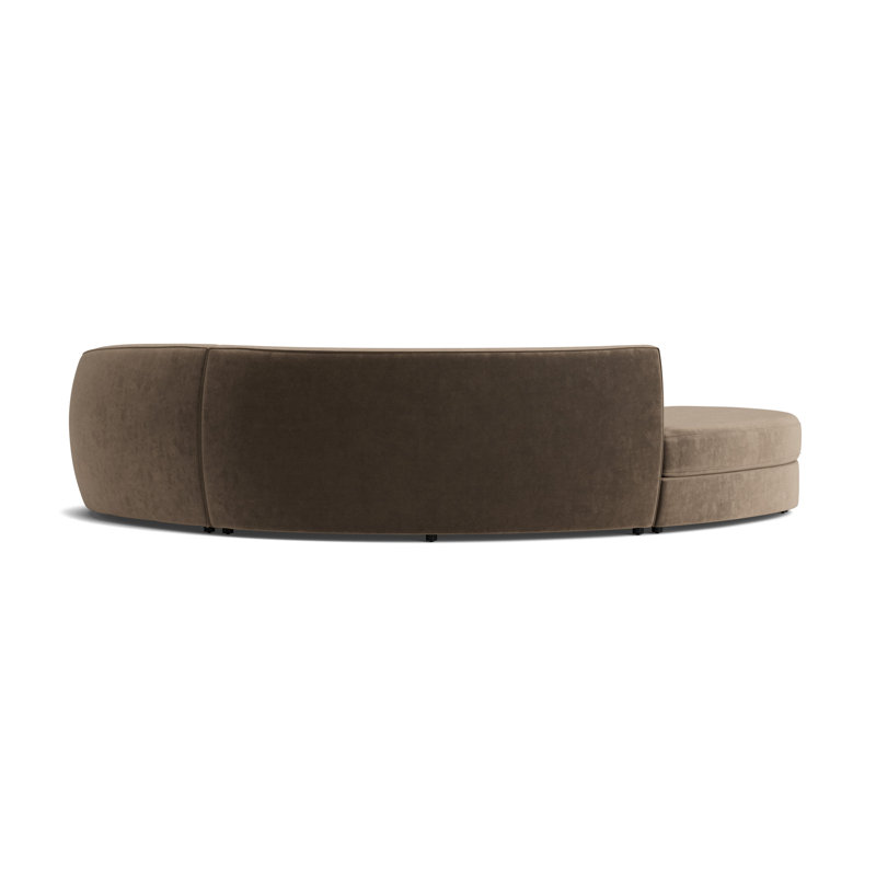 Sectional, Performance Velvet - Otter