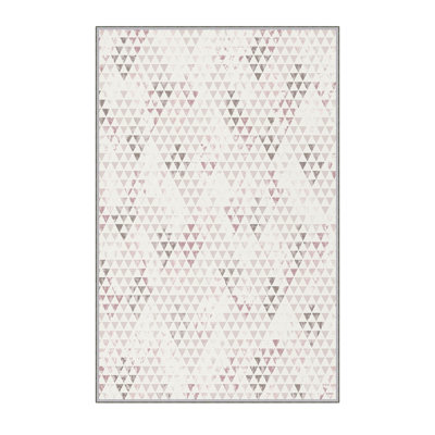 Tapis 100% polyester de qualité supérieure à impression numérique 3D, 4,0 po x 5,9 pi, hauteur des poils: 0,3 po, 650 g / m² | Antibactérien, antidérapant sous la surface | Lavable à la machine, idéal pour le salon, la chambre à coucher et les espaces pour enfants