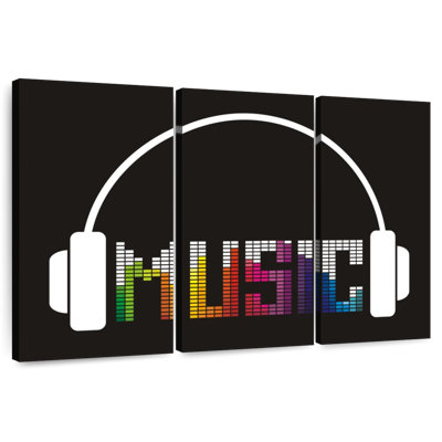 Abarca Music Headphones Typography