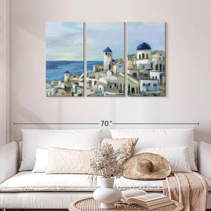 Sebbie Santorini View I, H 28 po x l 45 po